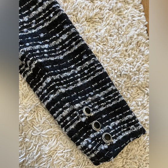 BAGATELLE black white long sleeve cropped blazer jacket small s NWT - Picture 7 of 7